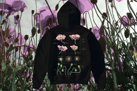 Polerón Hoodie Amapolas - Colección Básicos